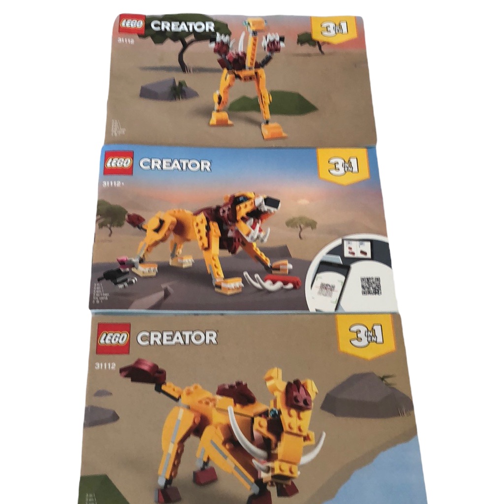 3 Lego Creator Instruction Manuals